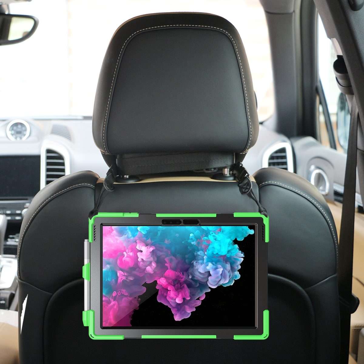 For Microsoft Surface Pro 4 / 5 / 6 / 7 / 7+ Shockproof Colorful Silicone + PC Protect ... (Green)