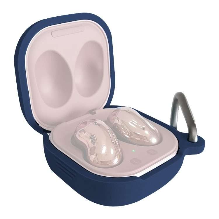 For Samsung Galaxy Buds Live / Pro Bluetooth Earphone Silicone Protective Case ... (Midnight Blue)