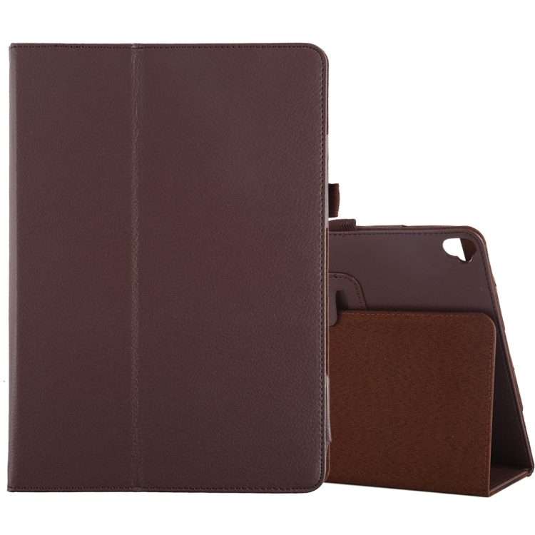 Litchi Texture Horizontal Flip Leather Case with Holder For iPad 10.5 / iPad 10.2 2021 ... (Brown)
