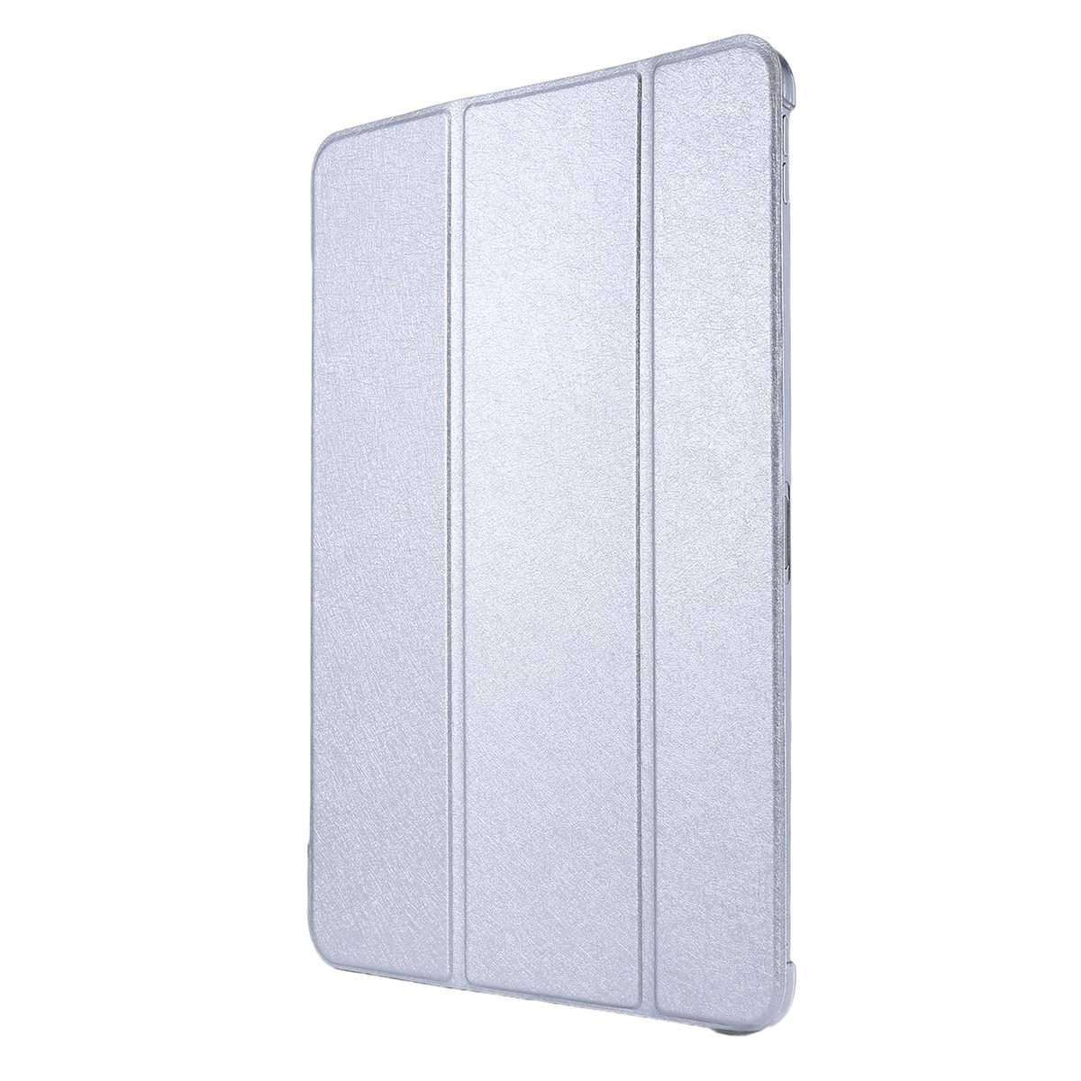 For iPad Air 13 2025 / 2024 / iPad Pro 12.9 2022 / 2021 Silk Texture Three-fold Horiz ... (Silver)