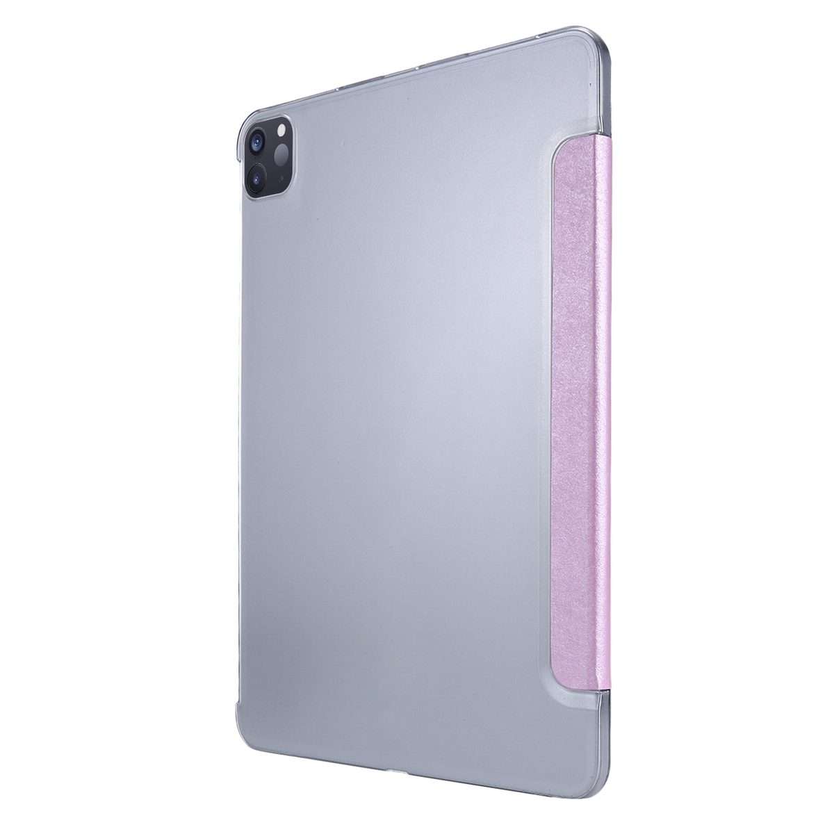 For iPad Air 13 2025 / 2024 / iPad Pro 12.9 2022 / 2021 Silk Texture Three-fold Horizon ... (Pink)
