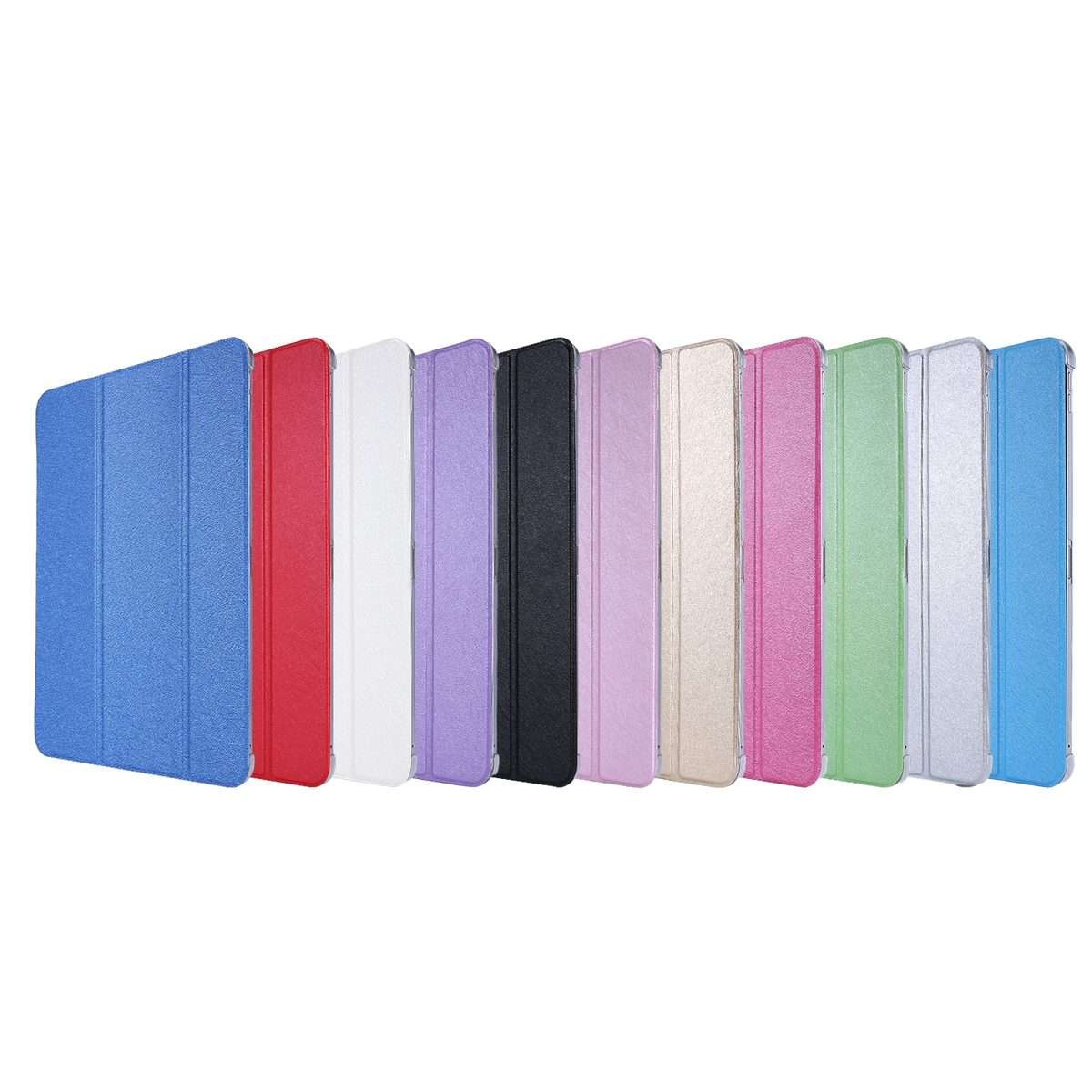 For iPad Air 13 2025 / 2024 / iPad Pro 12.9 2022 / 2021 Silk Texture Three-fold Horizon ... (Pink)