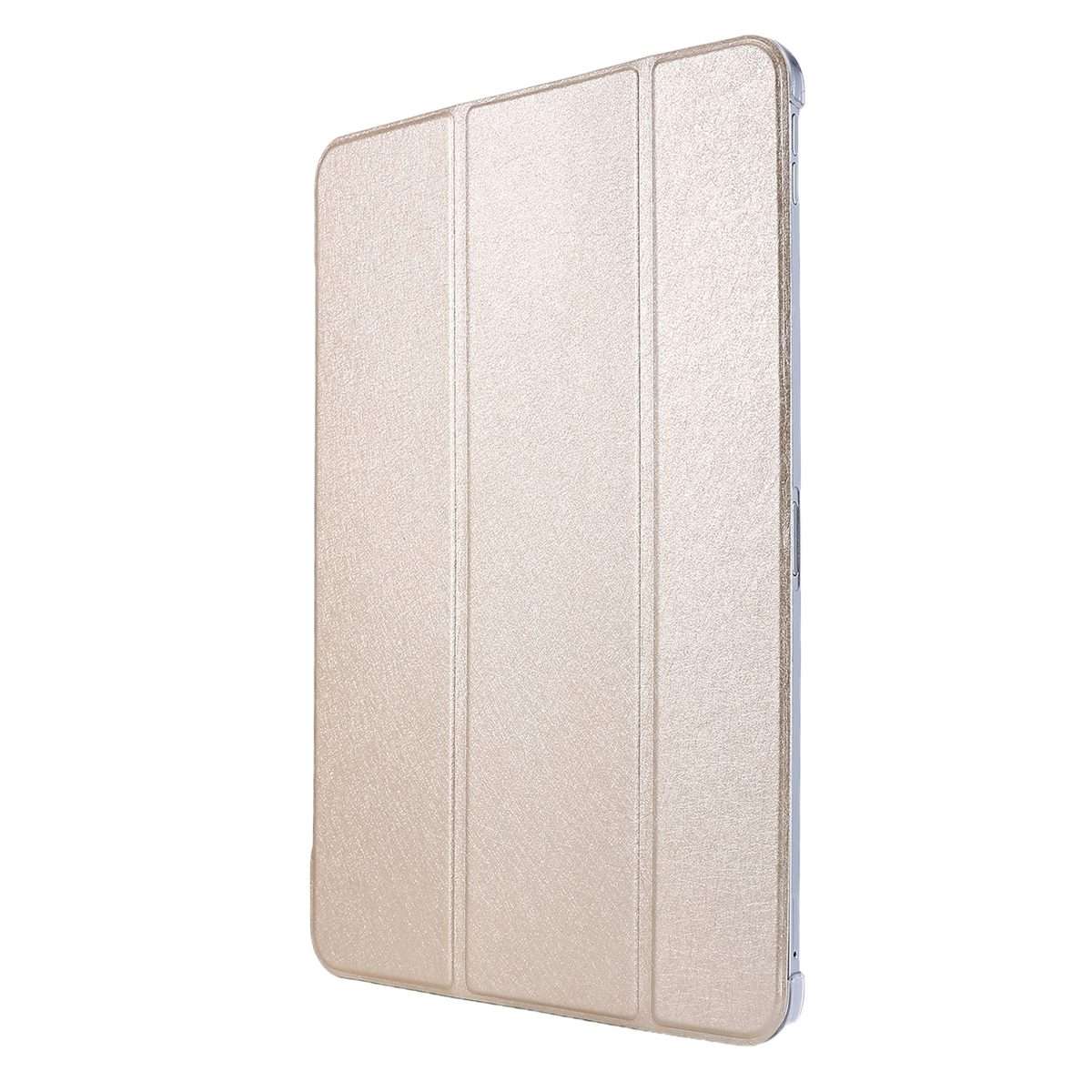 For iPad Air 13 2025 / 2024 / iPad Pro 12.9 2022 / 2021 Silk Texture Three-fold Horizon ... (Gold)