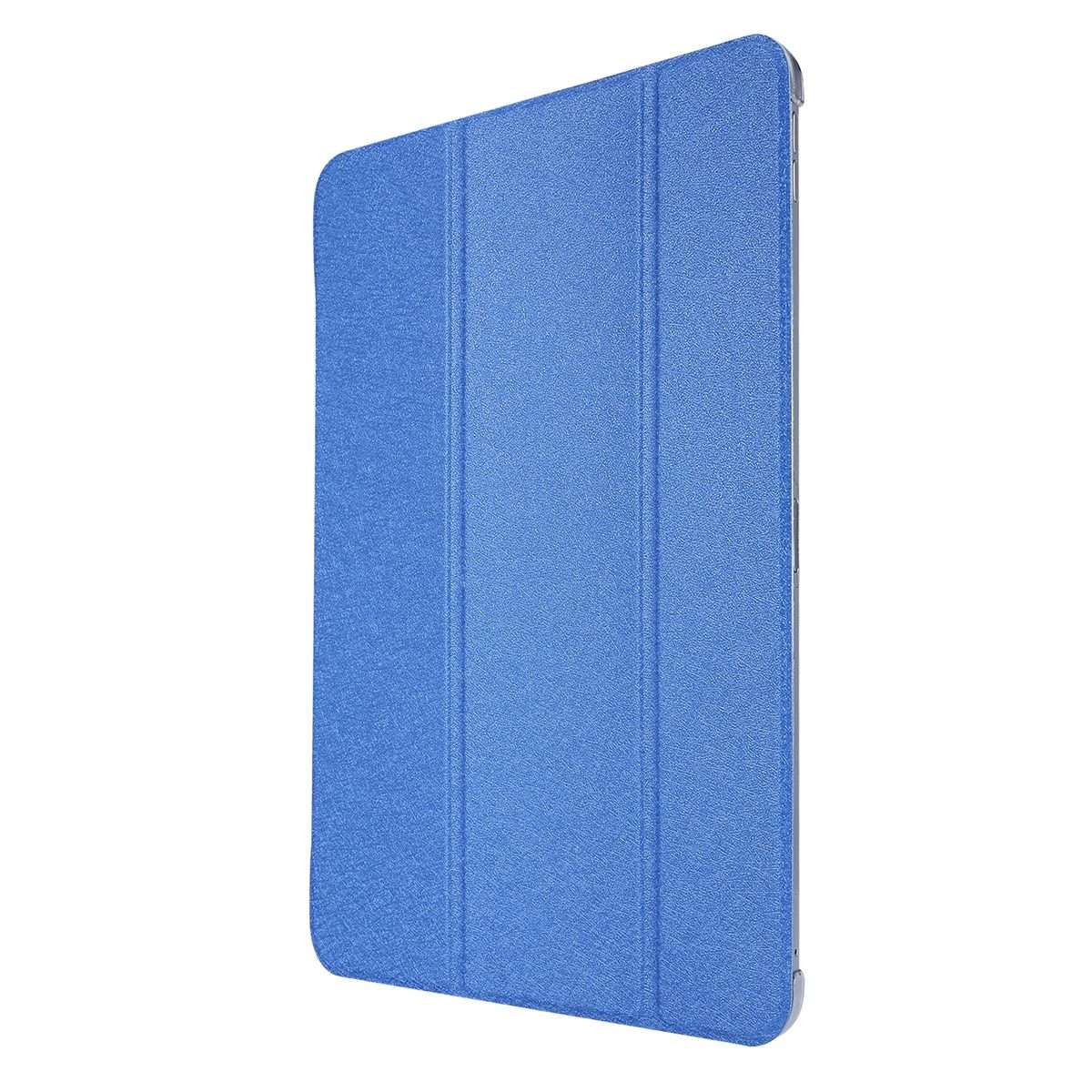 For iPad Air 13 2025 / 2024 / iPad Pro 12.9 2022 / 2021 Silk Texture Three-fold Horizon ... (Blue)
