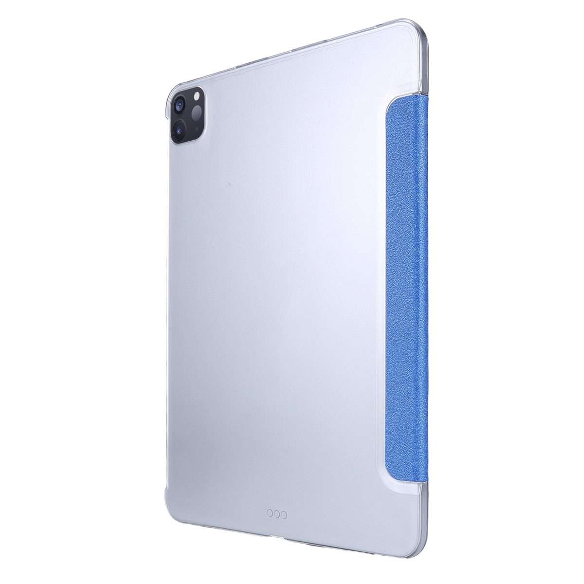 For iPad Air 13 2025 / 2024 / iPad Pro 12.9 2022 / 2021 Silk Texture Three-fold Horizon ... (Blue)