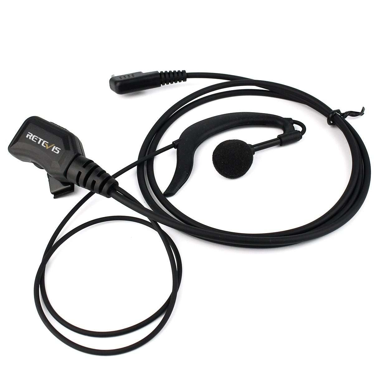 RETEVIS R-111 K Head G Type PTT Adjustable Volume Earphone Microphone for H-777/RT-5R/RT1/RT2/RT5