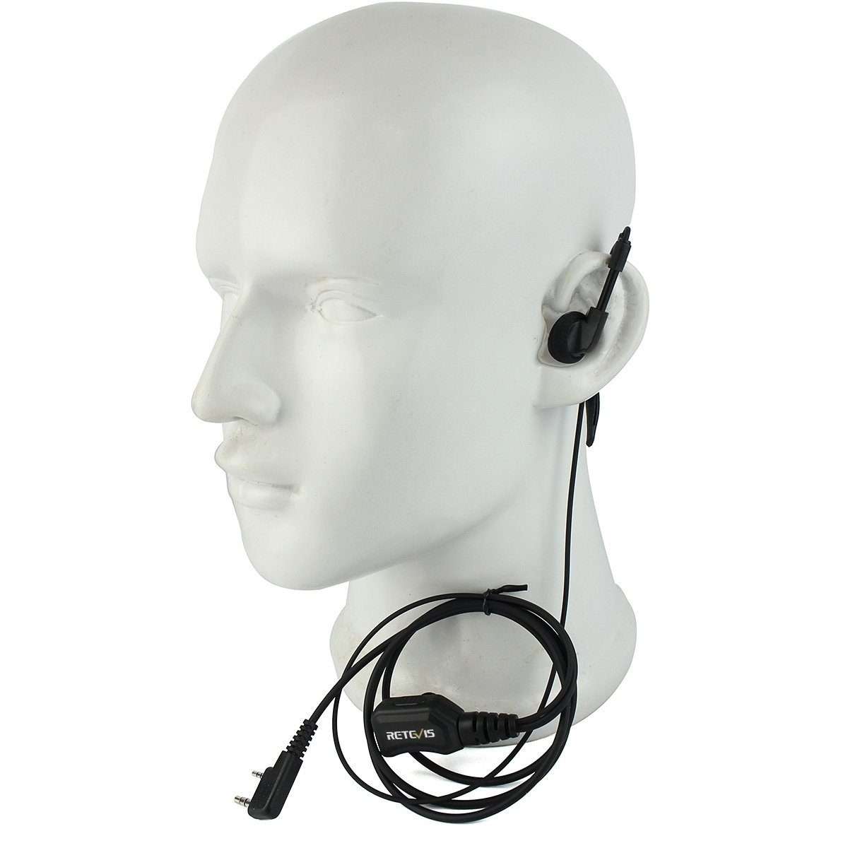 RETEVIS R-111 K Head G Type PTT Adjustable Volume Earphone Microphone for H-777/RT-5R/RT1/RT2/RT5