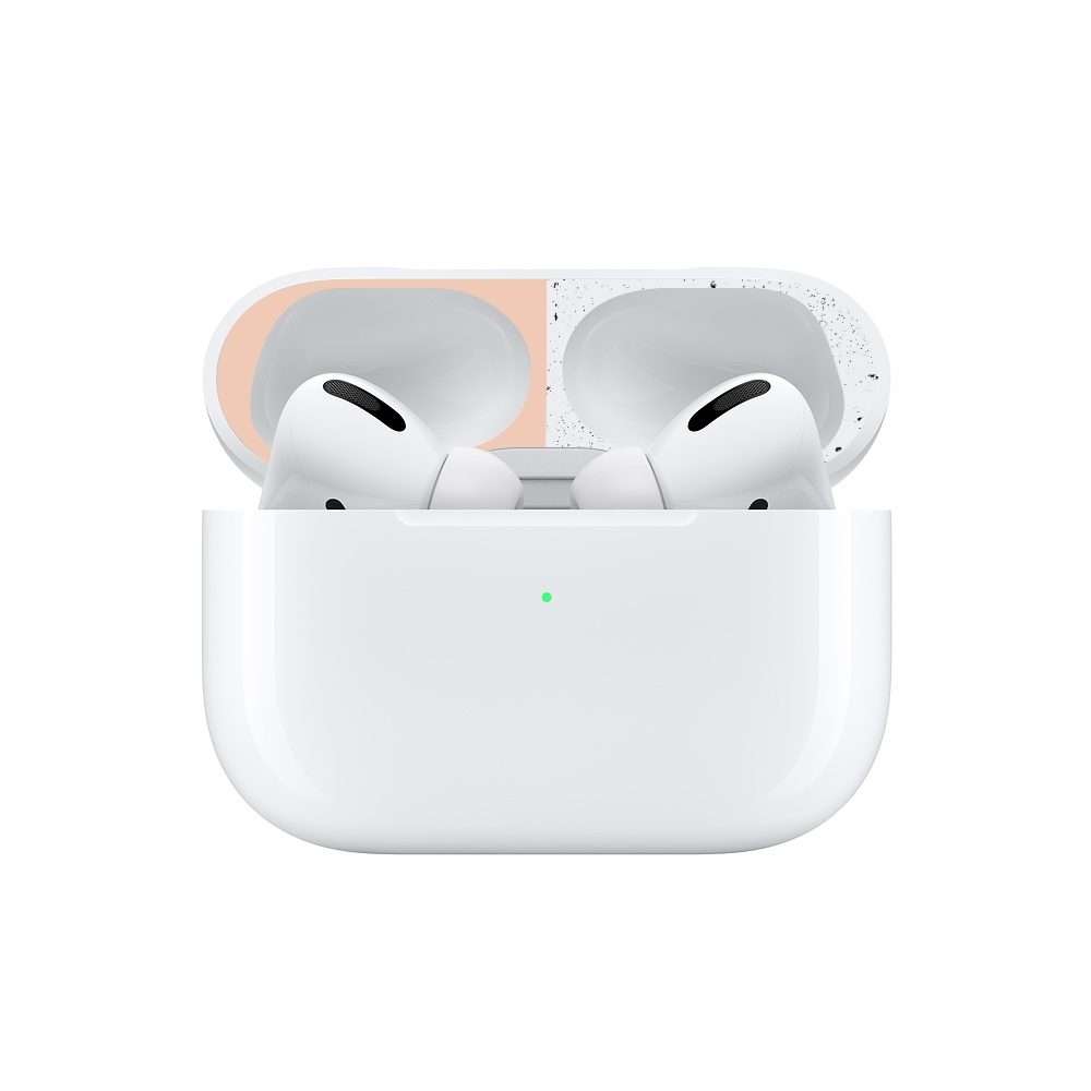 For Apple AirPods Pro Wireless Earphone Protective Case Metal Protective Sticker(Purple)