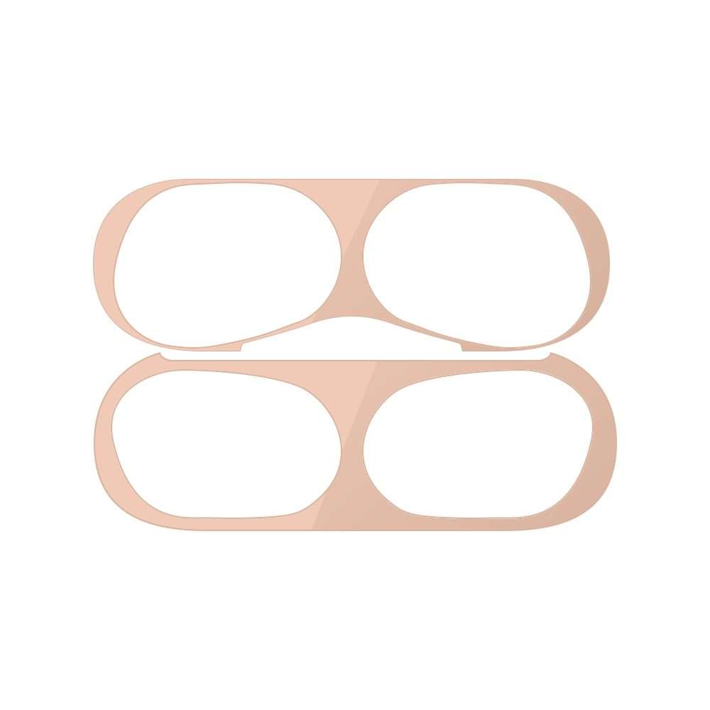 For Apple AirPods Pro Wireless Earphone Protective Case Metal Protective Sticker(Flesh Color)