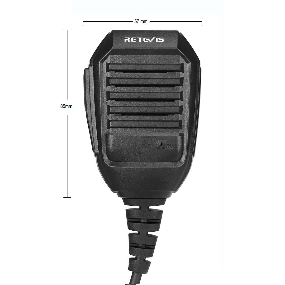 RETEVIS RS-113 2 Pin Remote Speaker Microphone for H777/UV5R/RT21/RT1/RT3