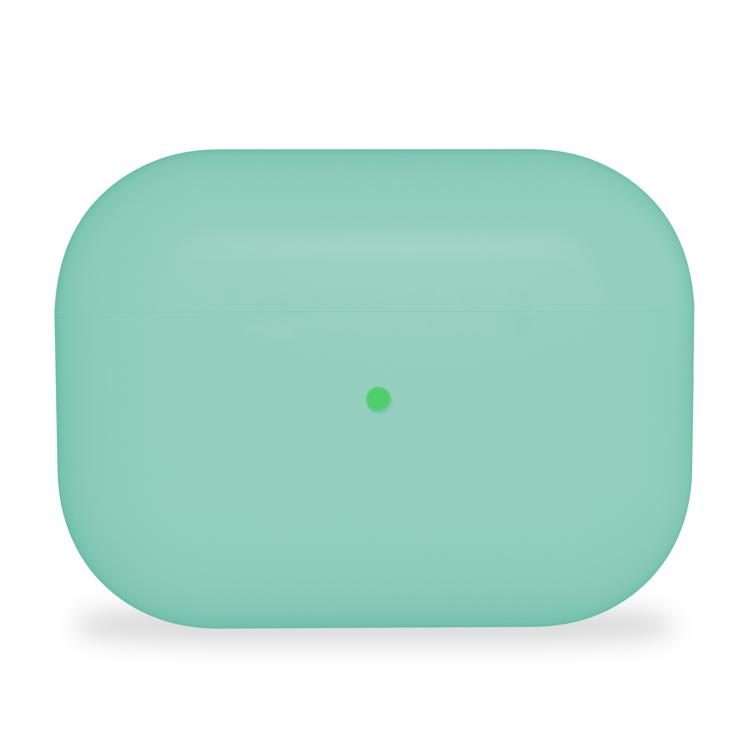 For Apple AirPods Pro Ultra-thin Liquid Silicone Wireless Earphone Protective Case(Coastal Blue)
