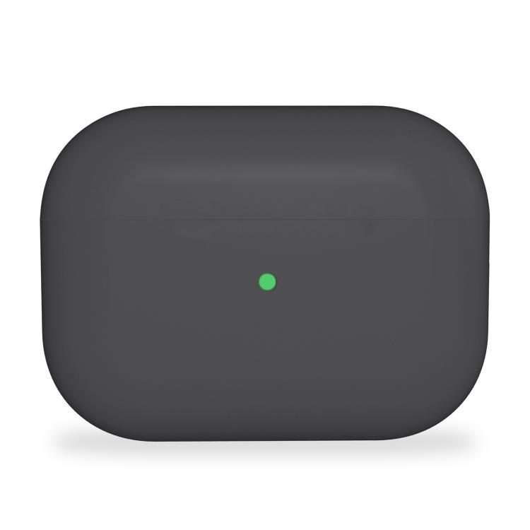 For Apple AirPods Pro Ultra-thin Liquid Silicone Wireless Earphone Protective Case(Advanced Grey)