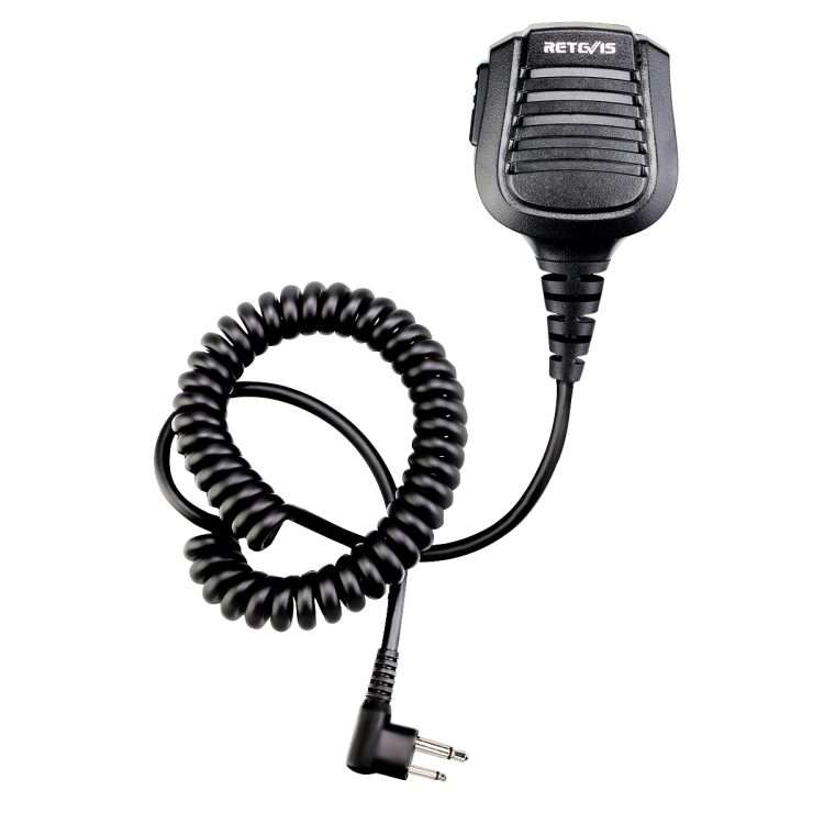 RETEVIS HM004 IPX5 Waterproof 2 Pin Motorcycle Speaker Microphone for Motorola GP68/GP88/GP300/ GP
