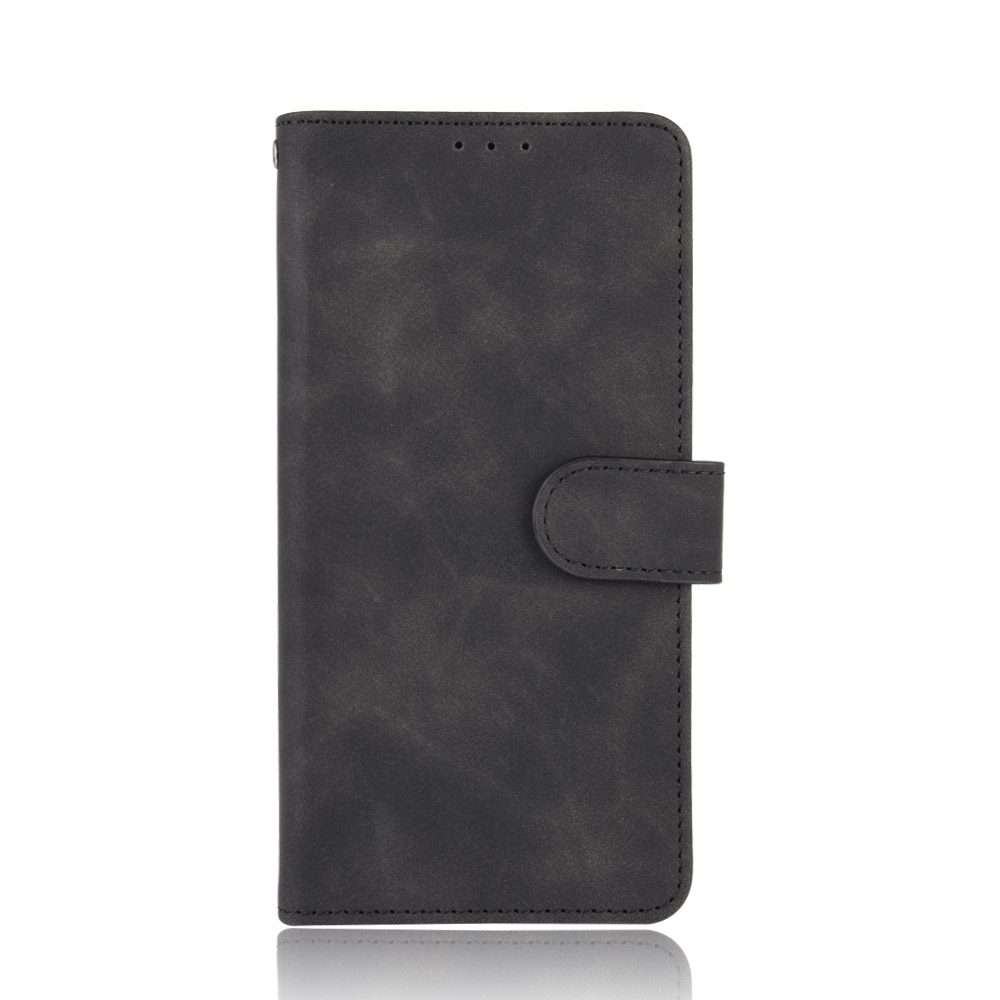For TCL 20 Pro 5G Solid Color Skin Feel Magnetic Buckle Horizontal Flip Calf Texture P ... (Black)