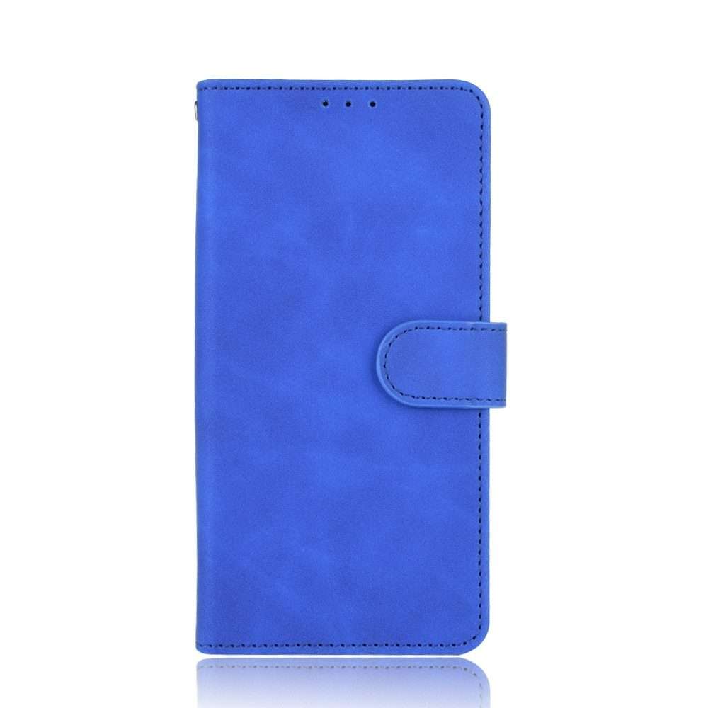 For TCL 20 Pro 5G Solid Color Skin Feel Magnetic Buckle Horizontal Flip Calf Texture PU ... (Blue)