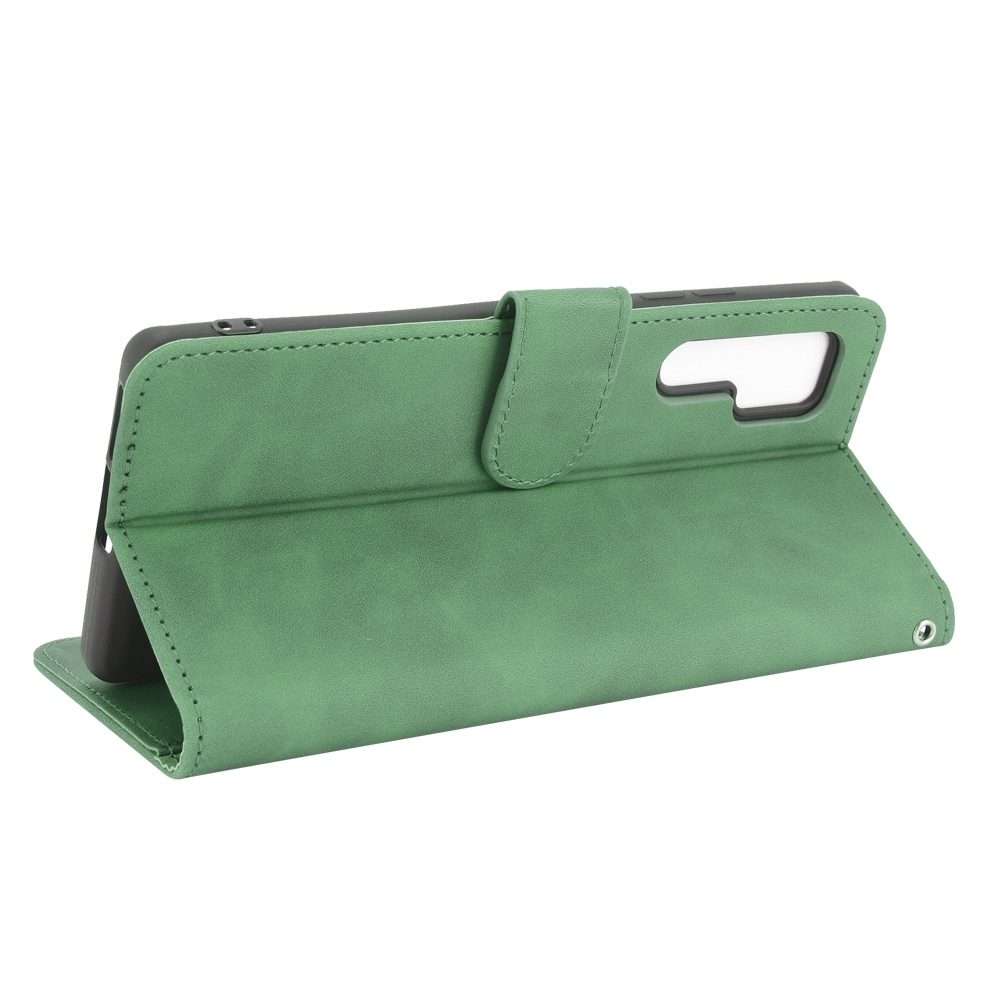 For TCL 20 Pro 5G Solid Color Skin Feel Magnetic Buckle Horizontal Flip Calf Texture P ... (Green)