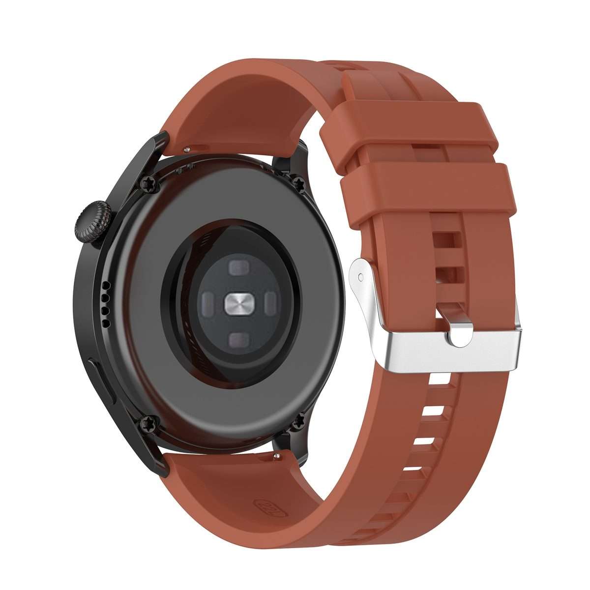 For Huawei Watch 3 / 3 Pro Silicone Watch Band(Cabernet Orange)