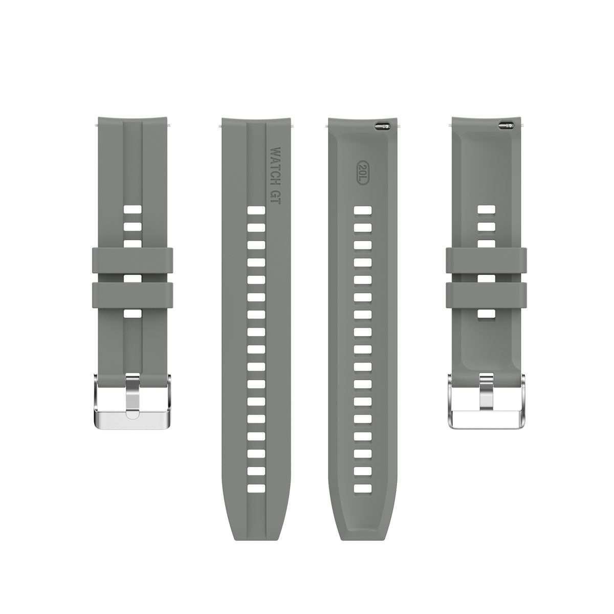 For Huawei Watch 3 / 3 Pro Silicone Watch Band(Grey)