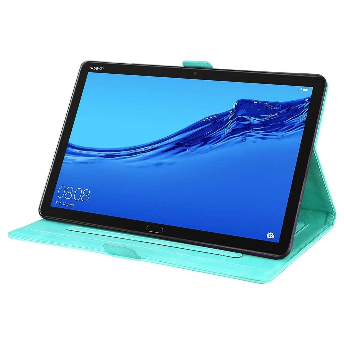 For Huawei MediaPad M5 Lite 8 / Honor Tab 5 Love Butterfly Pattern Horizontal Flip Lea ... (Green)