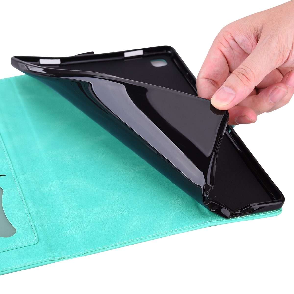 For Huawei MediaPad M5 Lite 8 / Honor Tab 5 Love Butterfly Pattern Horizontal Flip Lea ... (Green)