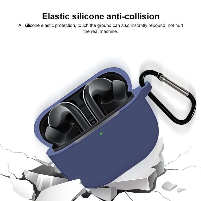 For Xiaomi FlipBuds Pro Full Coverage Liquid Silicone Protective Case(Blue)