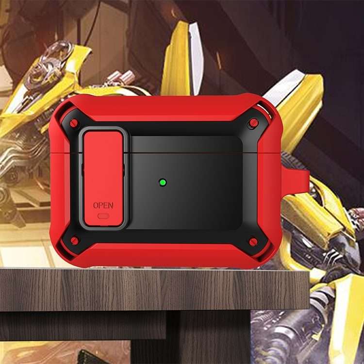 Wireless Earphones Shockproof Bumblebee Silicone Protective Case with Switch For A ... (Red Black)