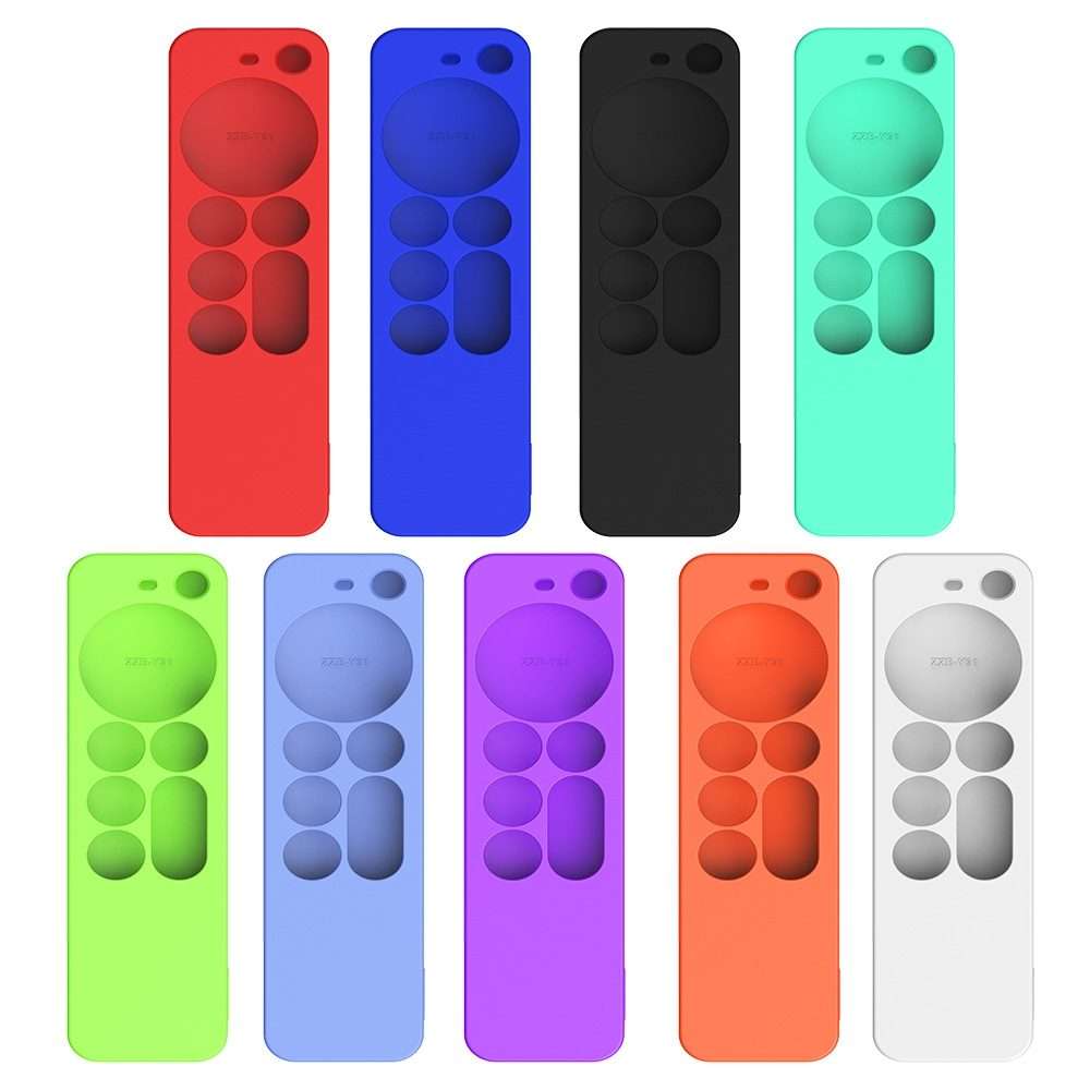 Silicone Protective Case Cover For Apple TV 4K 4th Siri Remote Controller(Black)