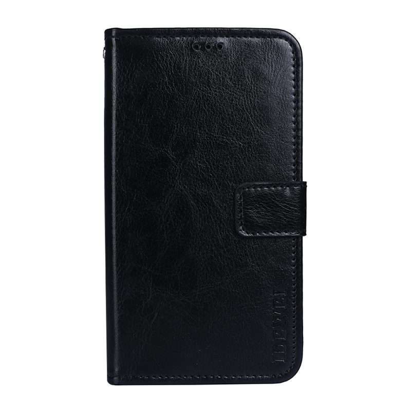 For Lenovo K13 Note idewei Crazy Horse Texture Horizontal Flip Leather Case with Holde ... (Black)