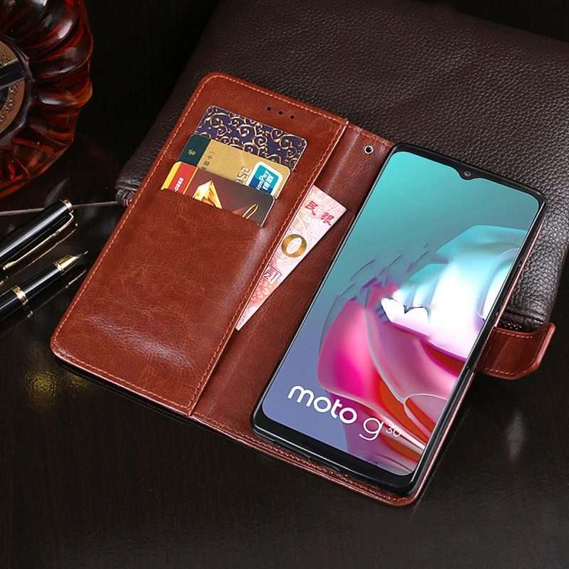 For Lenovo K13 Note idewei Crazy Horse Texture Horizontal Flip Leather Case with Holde ... (Black)