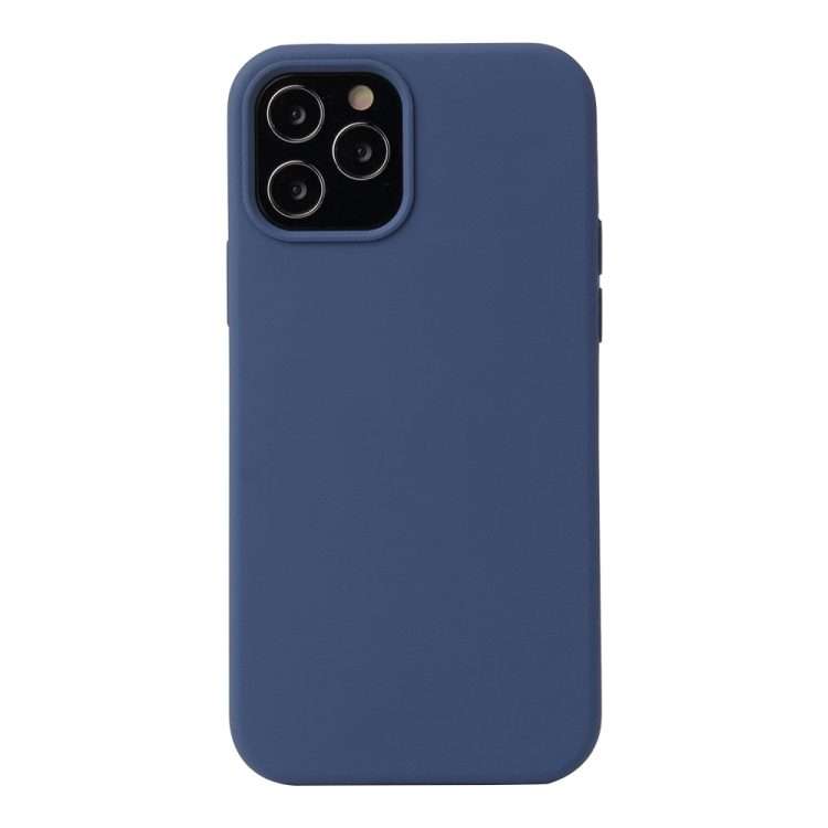 For iPhone 13 Pro Solid Color Liquid Silicone Shockproof Protective Case (Diamond Blue)
