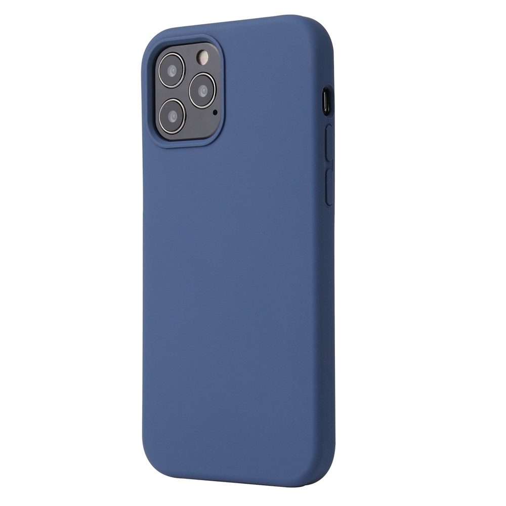 For iPhone 13 Pro Solid Color Liquid Silicone Shockproof Protective Case (Diamond Blue)