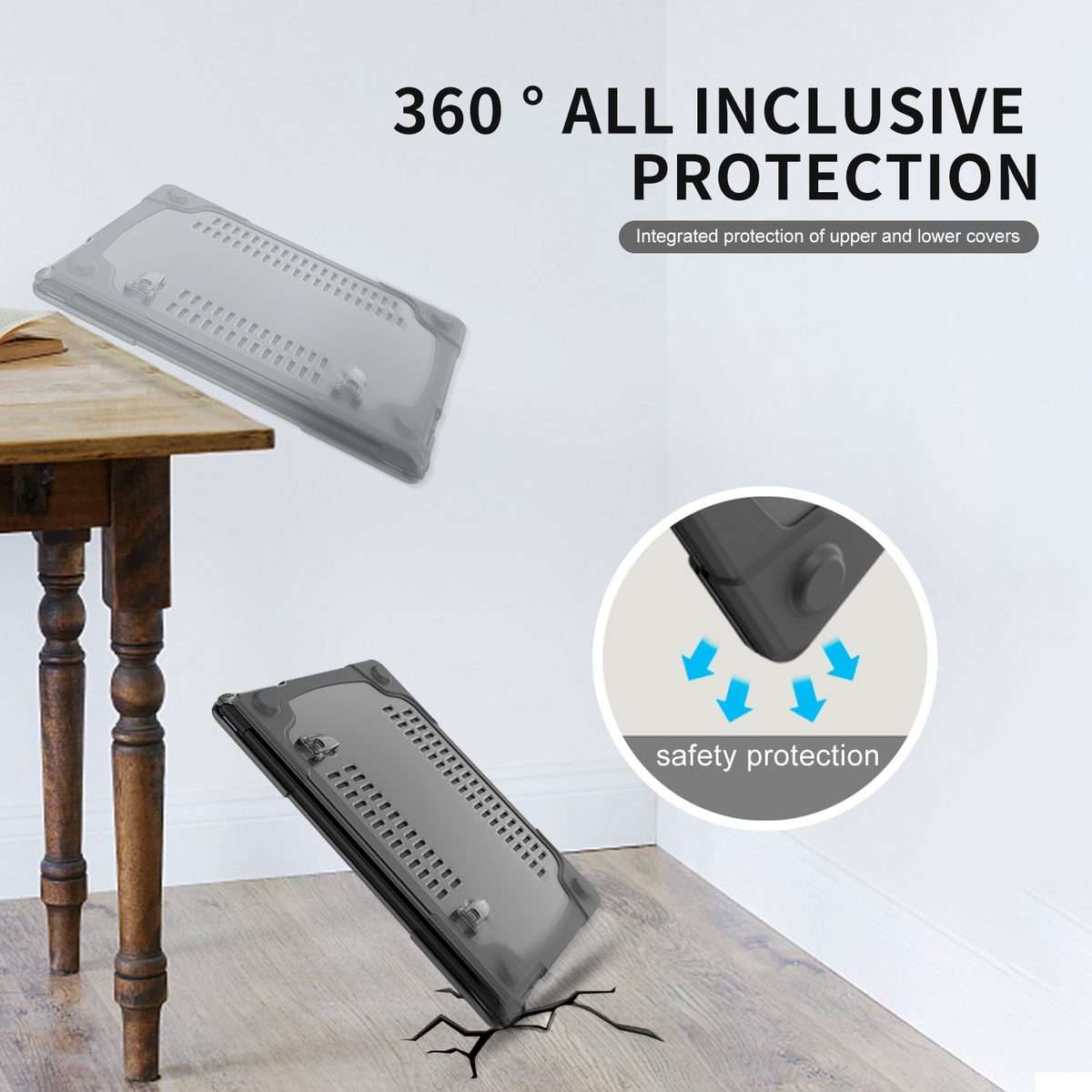 For Microsoft Surface Laptop 2 / 3 / 4 / 5 13.5 inch 1769 / 1867 / 1958 / 1950 Cloth TP ... (Grey)