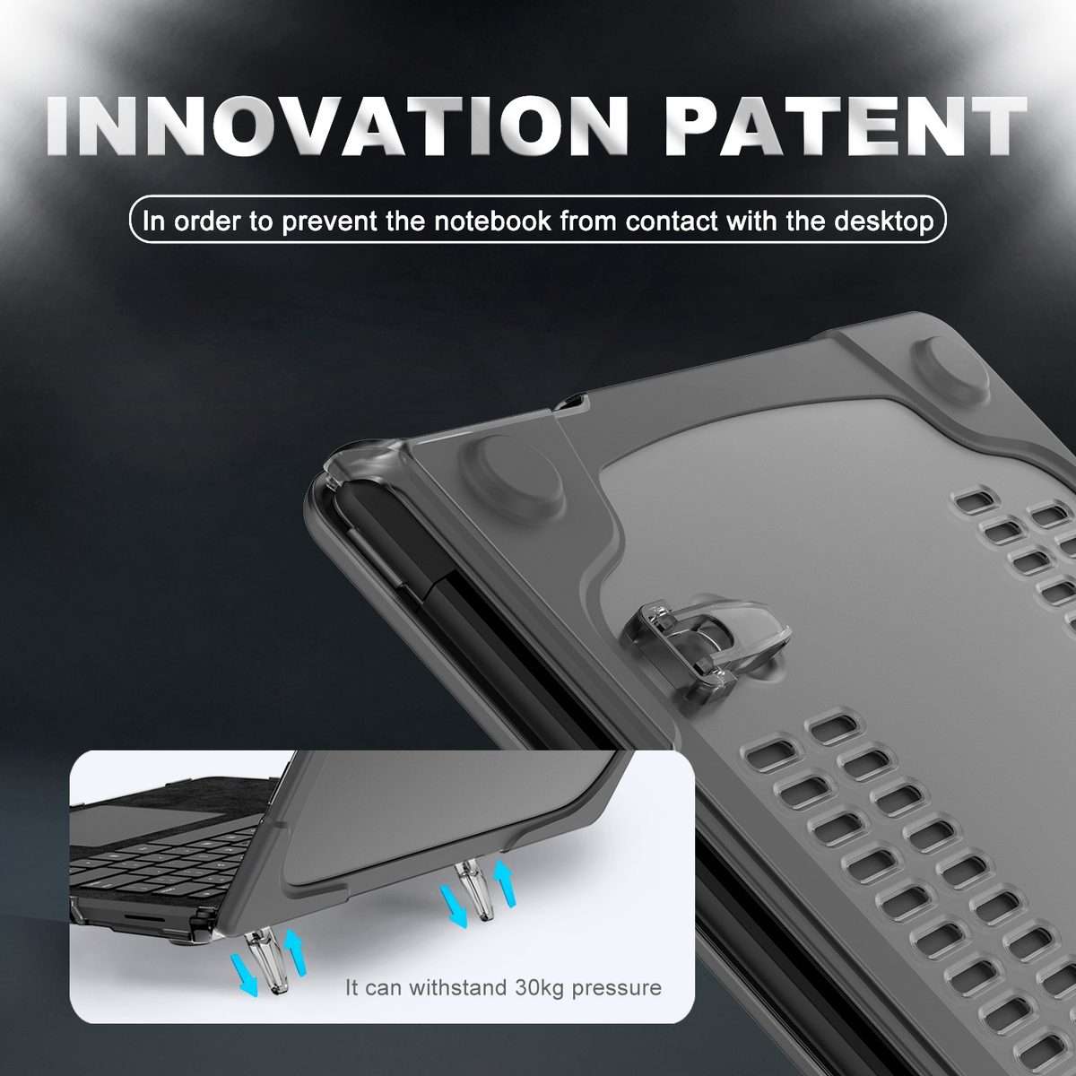 For Microsoft Surface Laptop 2 / 3 / 4 / 5 13.5 inch 1769 / 1867 / 1958 / 1950 Cloth TP ... (Grey)