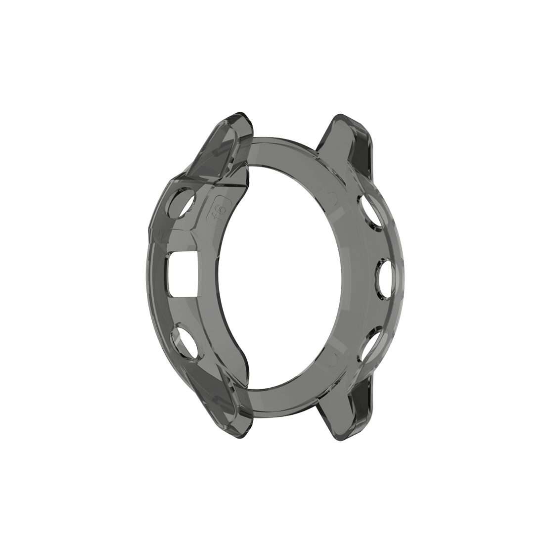 For Garmin Fenix 6 / 6 Pro Smart Watch Half Coverage TPU Protective Case(Transparent Black)
