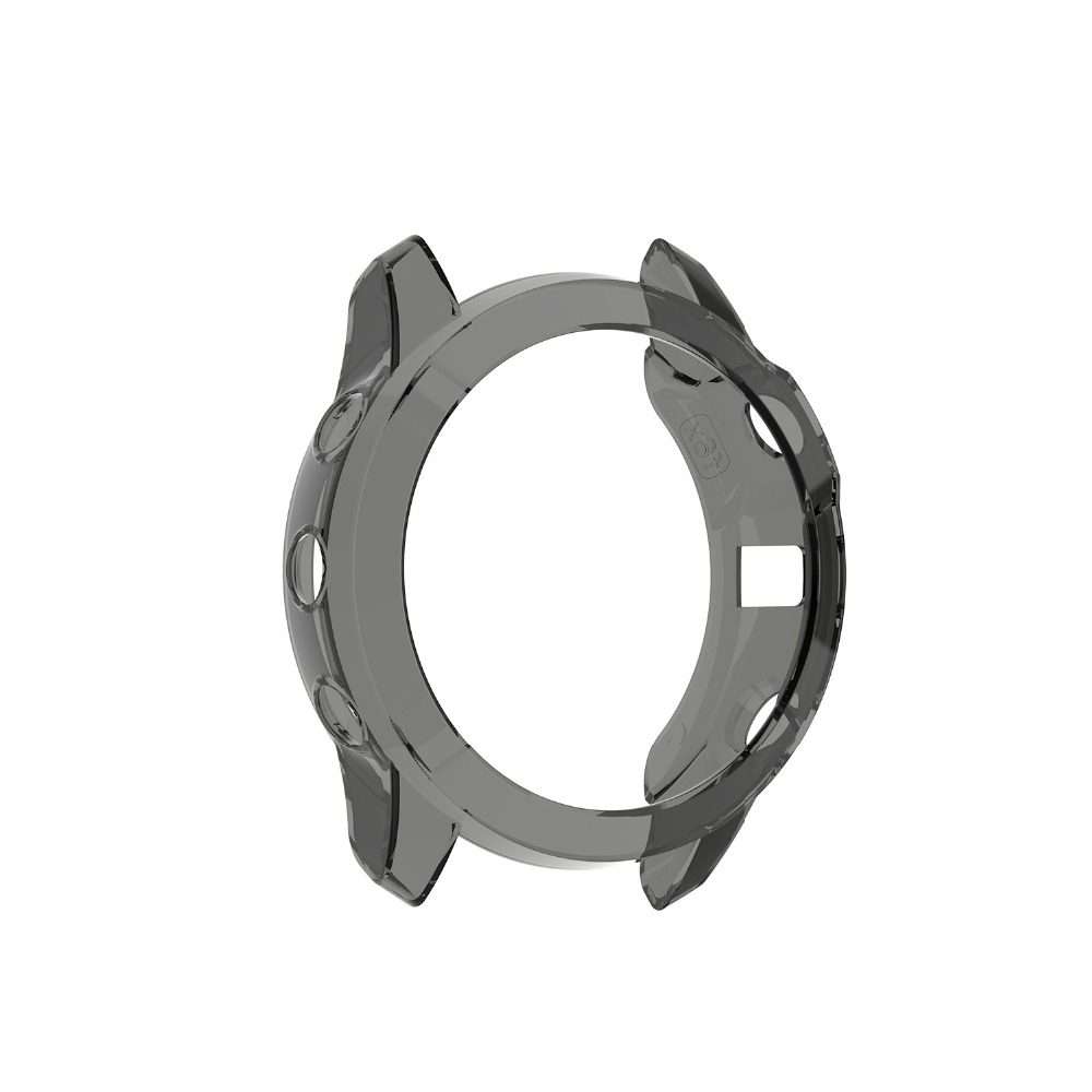 For Garmin Fenix 6X / 6X Pro Smart Watch Half Coverage TPU Protective Case(Transparent Black)