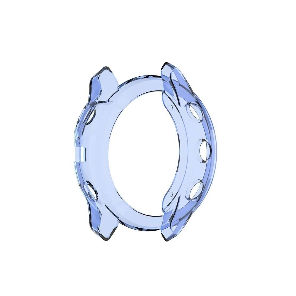 For Garmin Fenix 6X / 6X Pro Smart Watch Half Coverage TPU Protective Case(Transparent Blue)