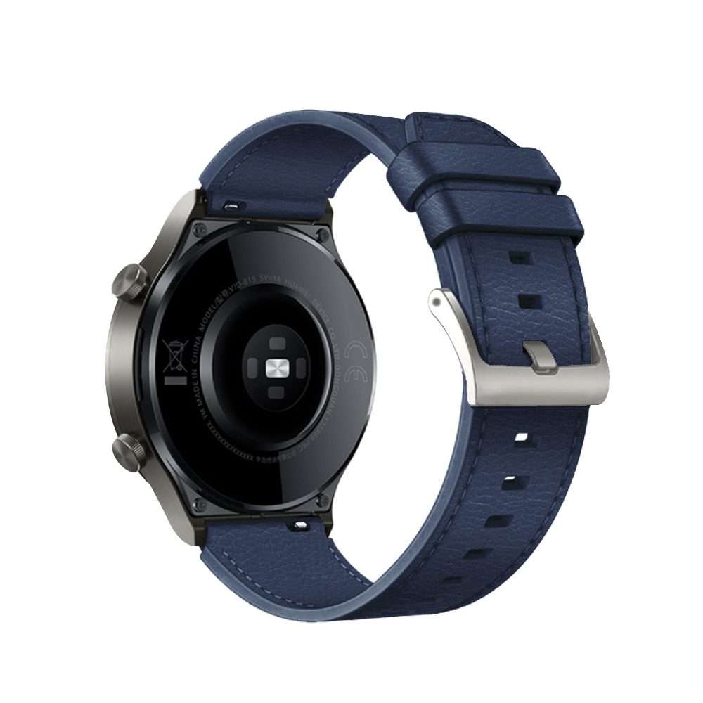 For Huawei Watch GT2 Pro Leather Watch Band(Midnight Blue)