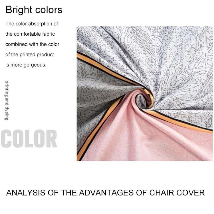 Elastic All-inclusive Single Semicircle Printed Sofa Cover(Cloud Clear)