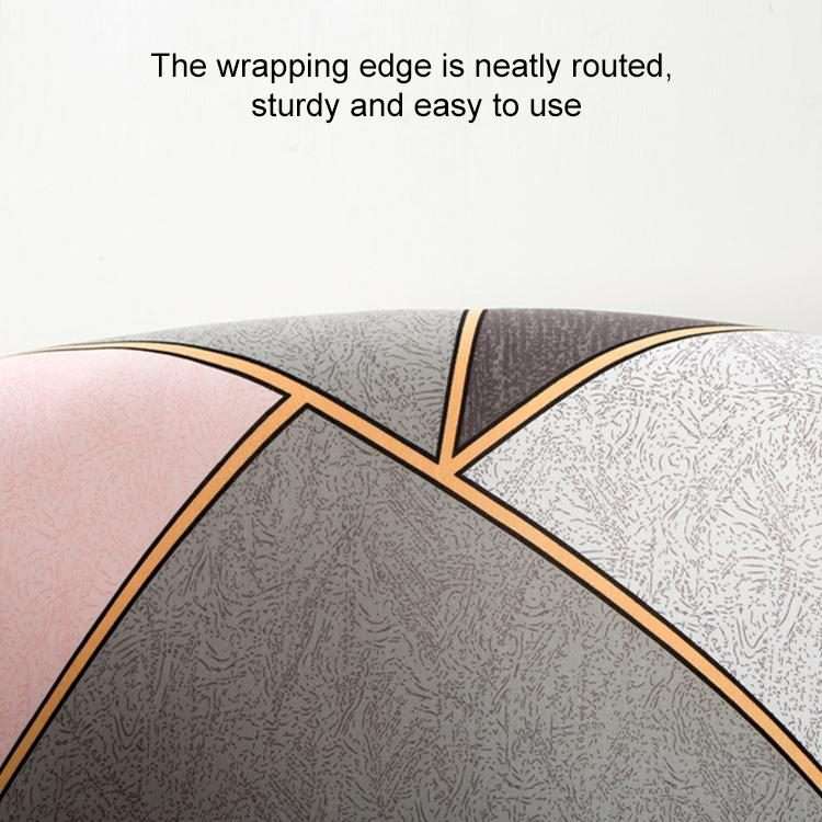 Elastic All-inclusive Single Semicircle Printed Sofa Cover(Cloud Clear)