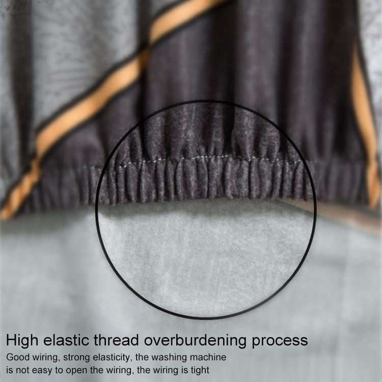 Elastic All-inclusive Single Semicircle Printed Sofa Cover(Cloud Clear)