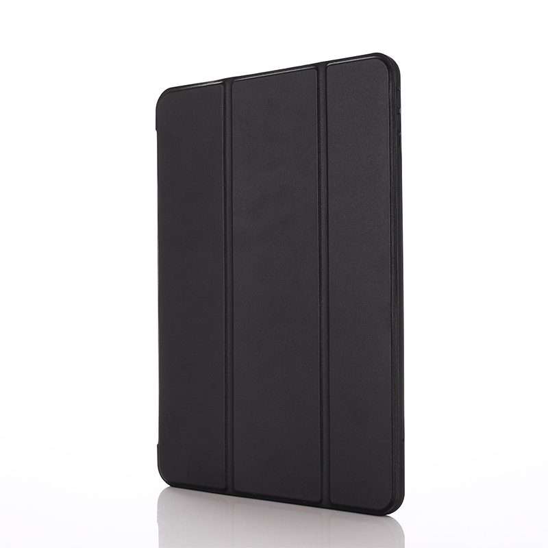 For iPad Pro 12.9 2022 / 2021 / 2020 / 2018 TPU Horizontal Flip Leather Tablet Case wi ... (Black)