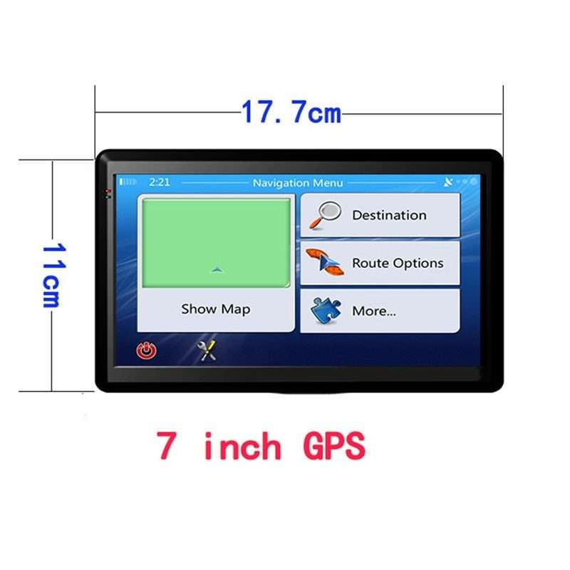 7 inch Car GPS Navigator 8G+256M Capacitive Screen High Configu ... Russia + Belarus + Ukraine Map