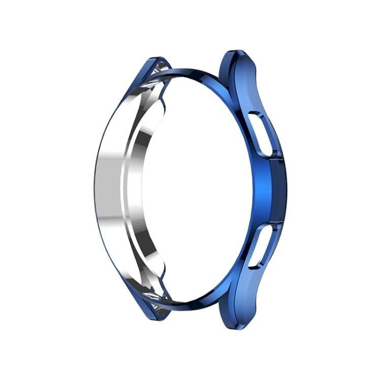 For Samsung Galaxy Watch4 Classic 46mm Electroplating Hollow Half-pack TPU Pro ... (Midnight Blue)