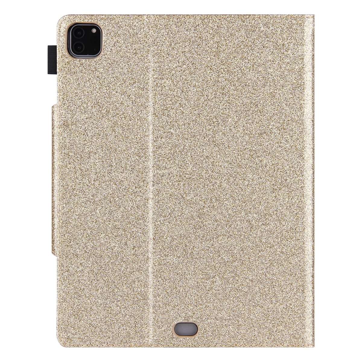 For iPad Pro 12.9 2022 / 2021 / 2020 / 2018 Glitter Powder Horizontal Flip Leather Tabl ... (Gold)