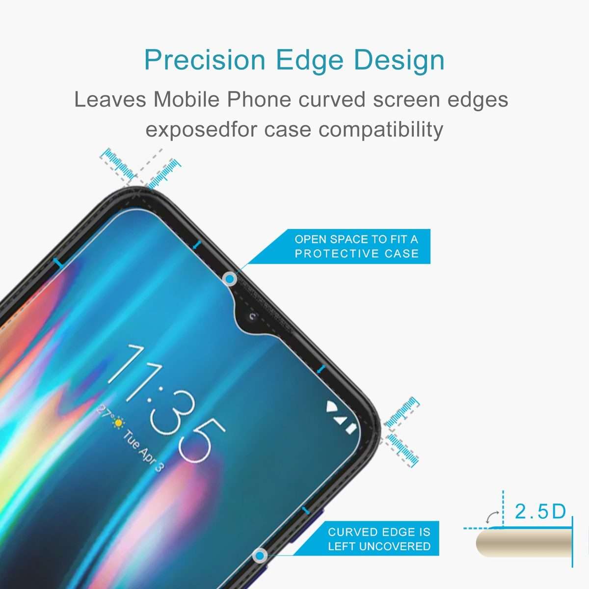 For Lenovo K12 Note 50 PCS 0.26mm 9H 2.5D Tempered Glass Film