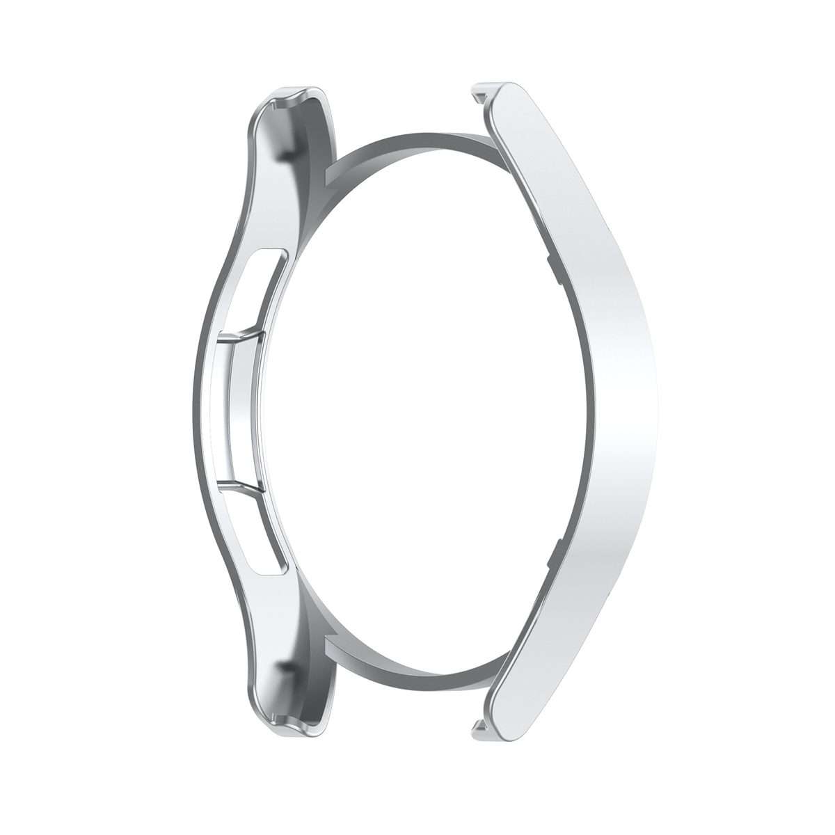 For Samsung Galaxy Watch4 Classic 42mm Half Coverage Hollowed PC Protective Case(Silver)