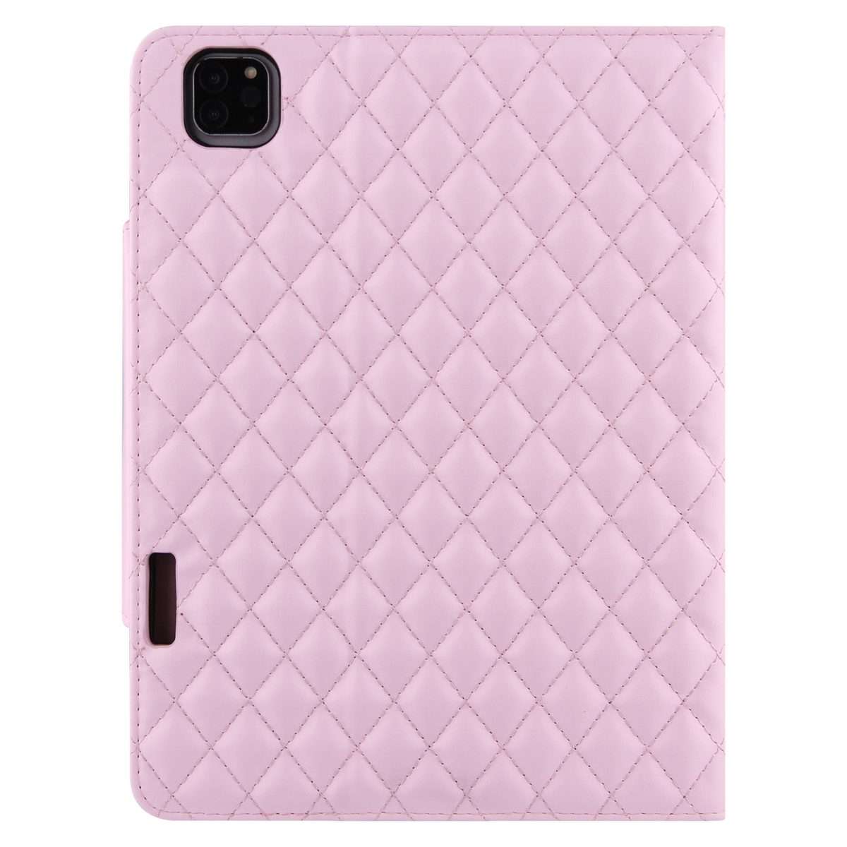 For iPad Pro 11 (2021 / 2020 / 2018) / Air 10.9 2020 Checkered Pattern Horizontal Flip ... (Pink)