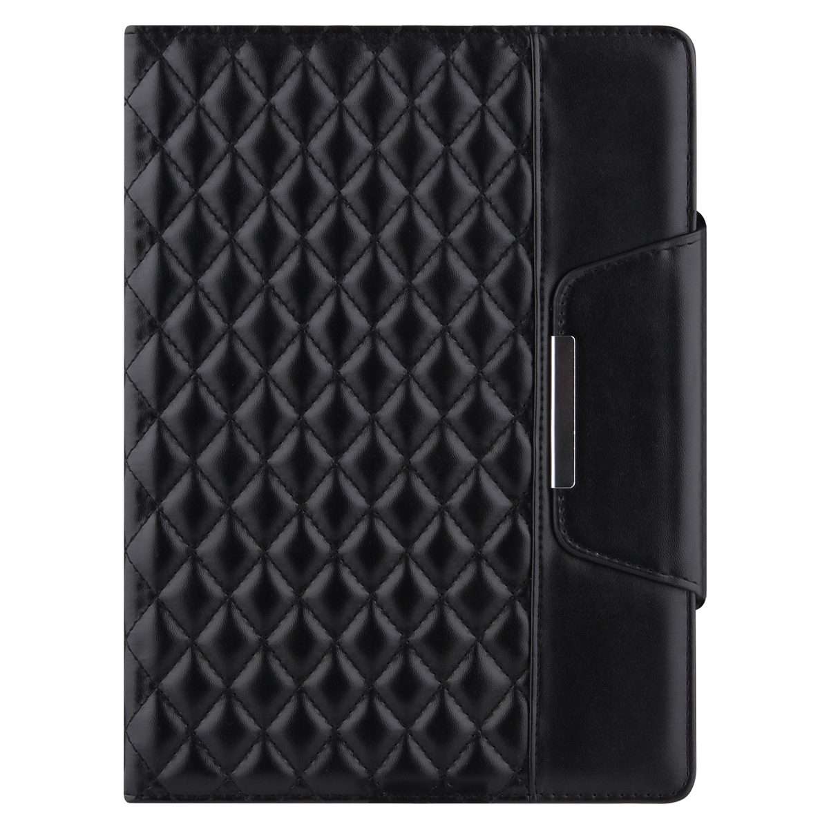 For iPad Pro 11 (2021 / 2020 / 2018) / Air 10.9 2020 Checkered Pattern Horizontal Flip ... (Black)