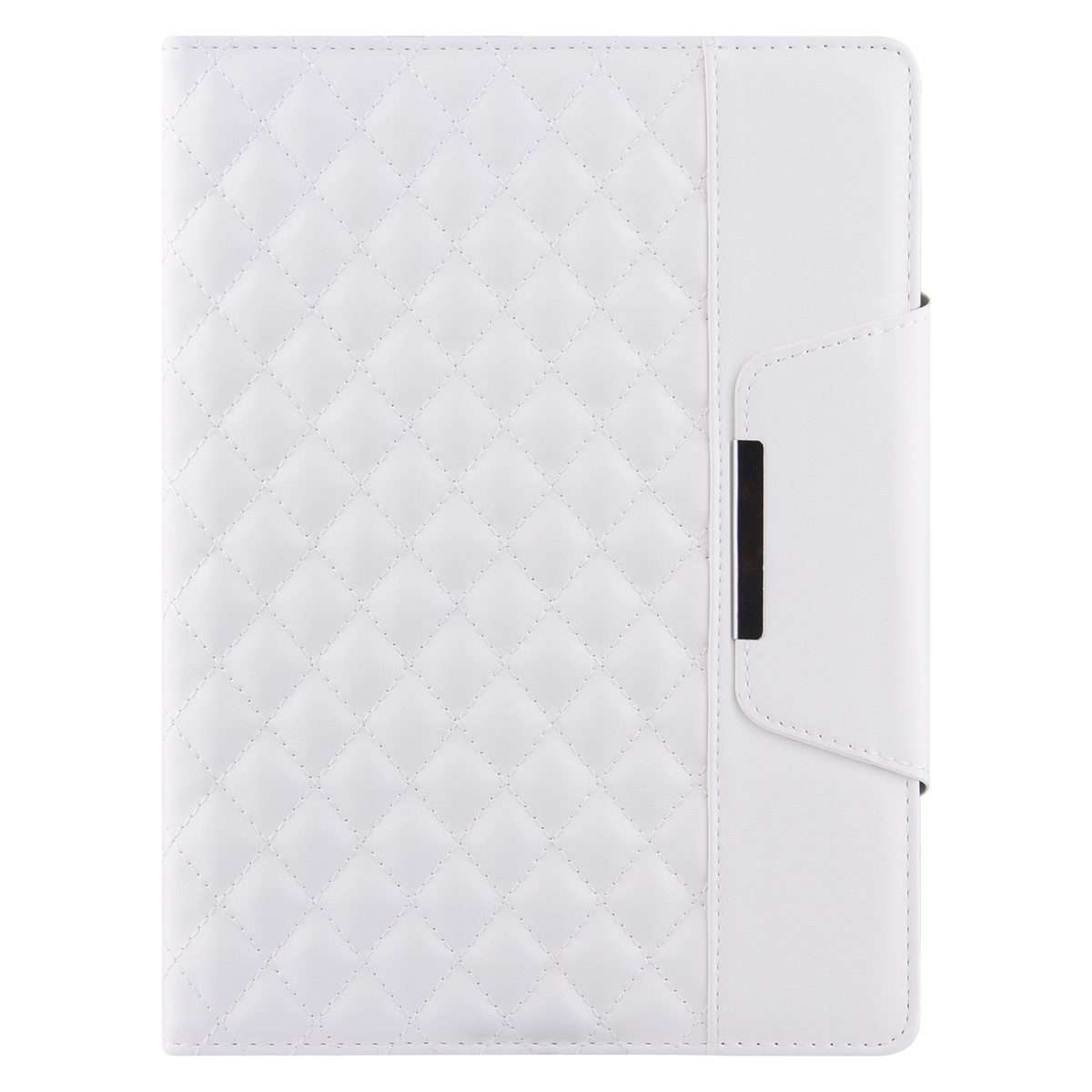 For iPad Pro 11 (2021 / 2020 / 2018) / Air 10.9 2020 Checkered Pattern Horizontal Flip ... (White)