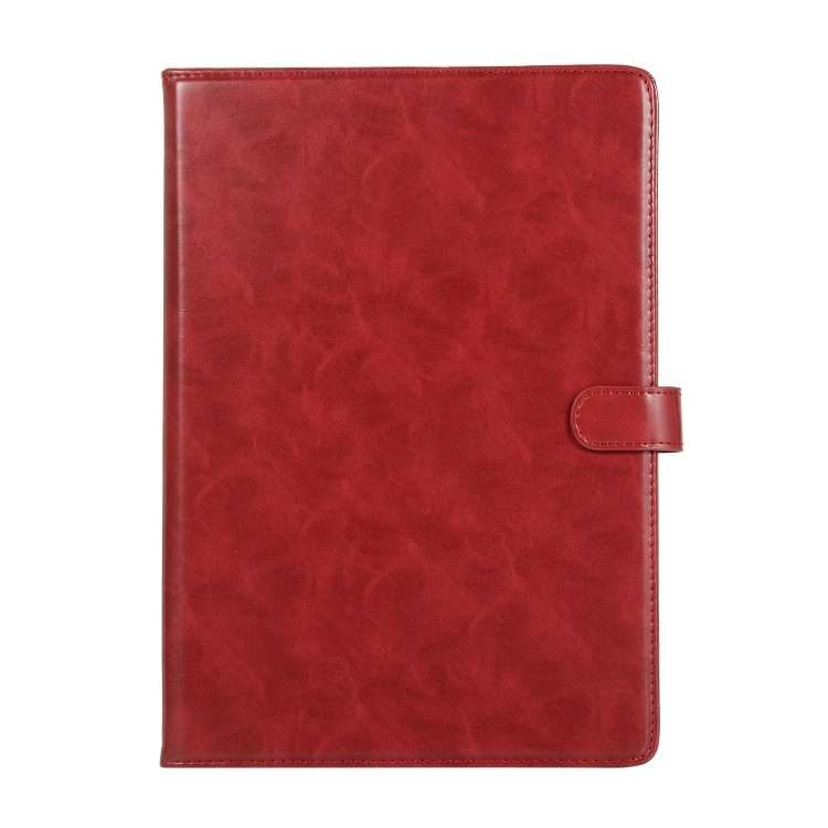 Crazy Horse Texture Horizontal Flip Leather Tablet Case with Buckle & Holder & Card ... (Wine Red)